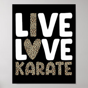 Karate Art För manar Women Kids Martial Arts Black Poster