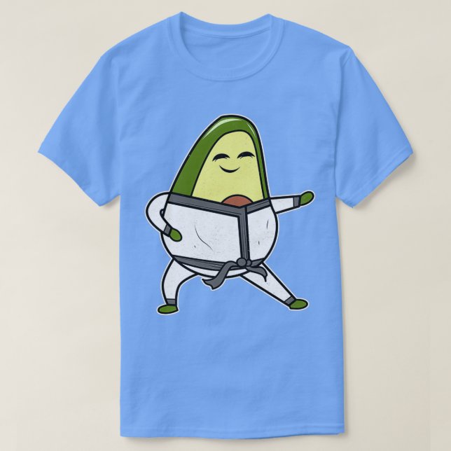 Karate Avocado Älskare T Shirt (Design framsida)
