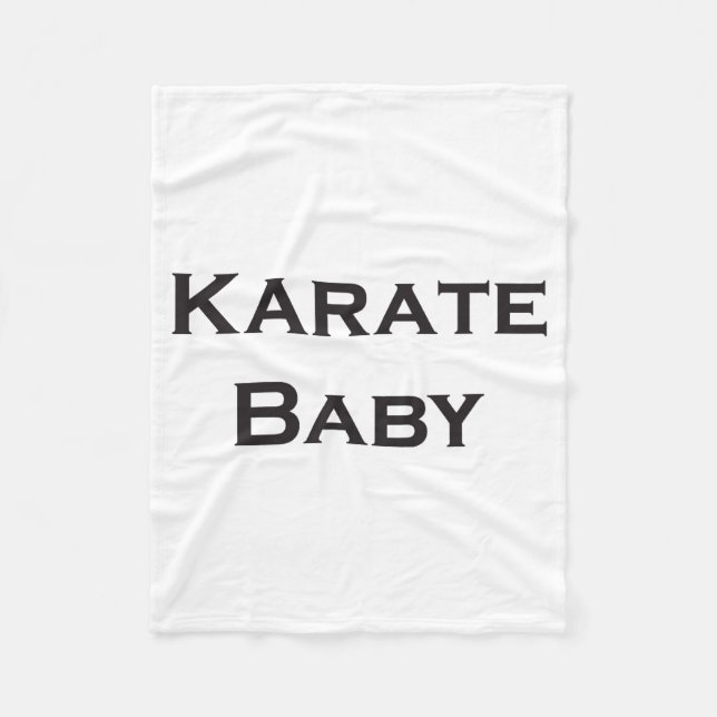 Karate Baby T Tröja  Fleecefilt (Framsidan)