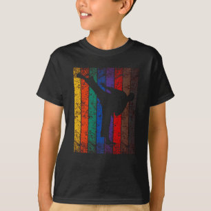 Karate Bälte Färg Fighter Silhouette T Shirt
