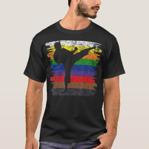 Karate Bälte Färg Silhouette Martial Arts Manar Bo T Shirt