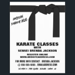 Karate Bälte, Karate Class Advertising Reklamblad<br><div class="desc">Karate Bälte,  Karate Class Advertising Flyers by the Affärskort Store.</div>