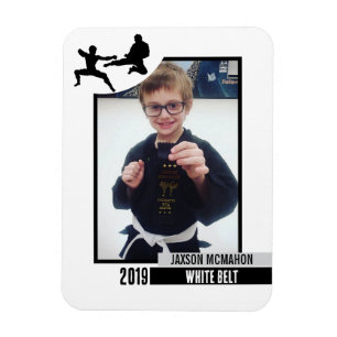 Karate Bälte prechievement Flexible Photo Magnet