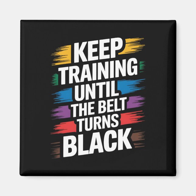 Karate Bälte Taekwondo Training Martial Art Promot Magnet (Framsidan)