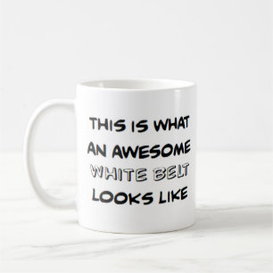 Karate bälte white, fantastisk kaffemugg