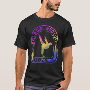 Karate Bara en flicka som Kärlek Taekwondo Fighter T Shirt