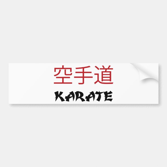 Karate Bildekal (Framsidan)
