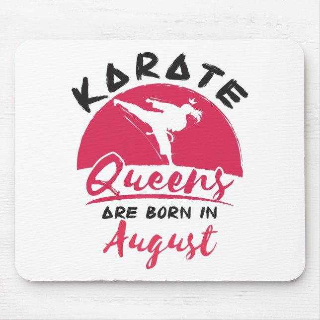 Karate Birthday August Women Girls Dam Musmatta (Framsidan)