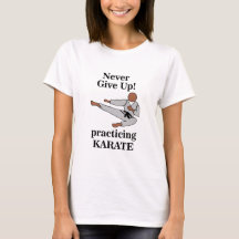 Karate Black Bälte aldrig Ge upp martialkonst