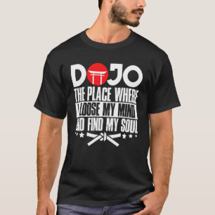 Karate Black Bälte Gi Uniform Dojothe Ställe där j T Shirt