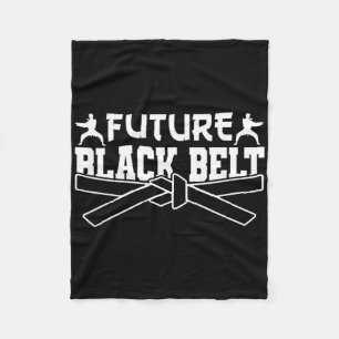 Karate Black Bälte Gi Uniform Future Black Bälte Fleecefilt