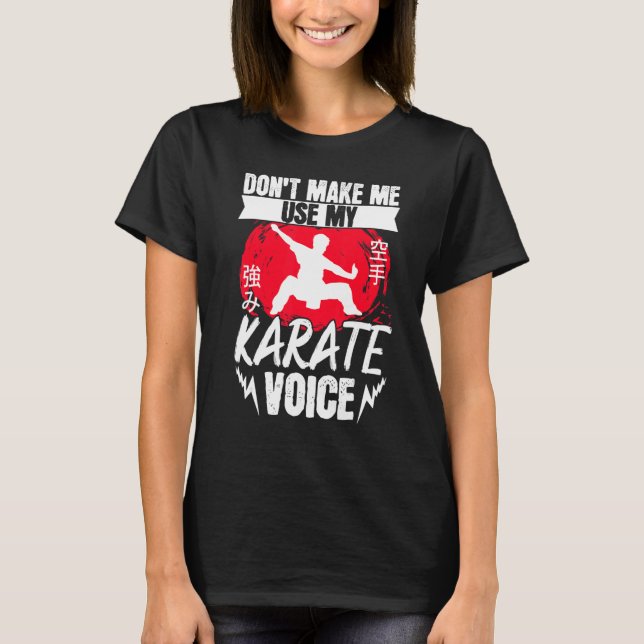 Karate Black Bälte Gi Uniform gör inte att jag får T Shirt (Framsida)