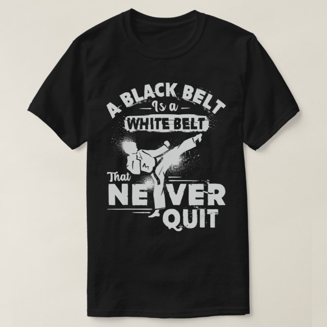 Karate Black Bälte Karate s För manar Karate Kids T Shirt (Design framsida)