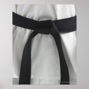 Karate Black bälte Poster