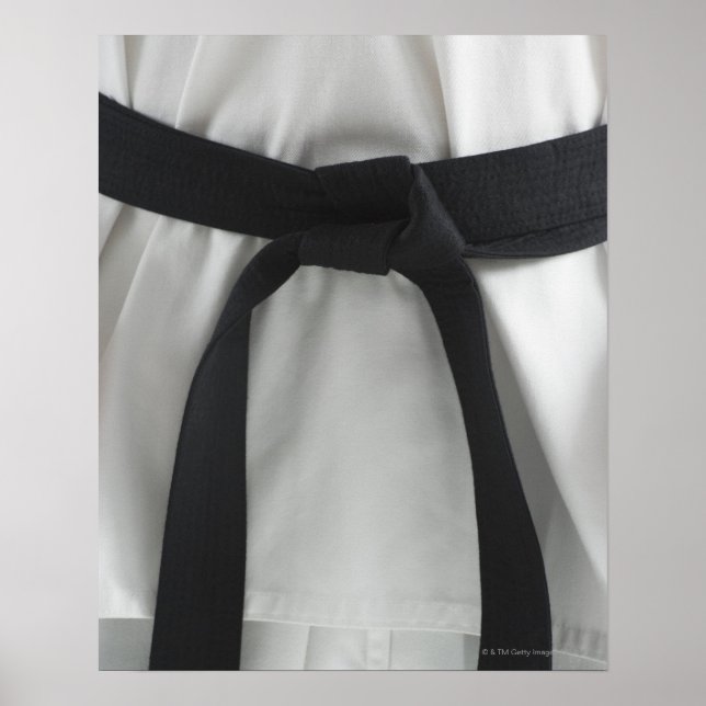 Karate Black bälte Poster (Framsidan)