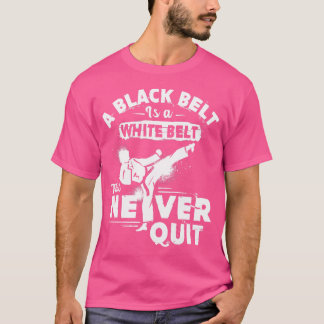 Karate Black Bälte Shirt Karate Shirts För manar K T Shirt