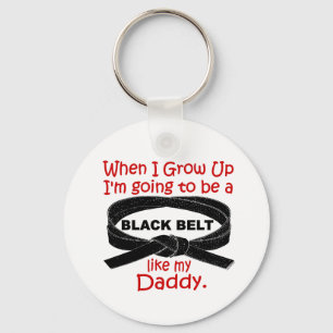 KARATE Black Bälte som pappa 1 Nyckelring