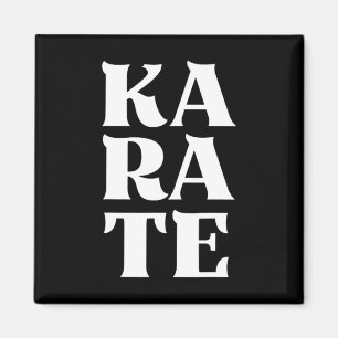 Karate Bold Brev Japansk martial Art Karateka Magnet