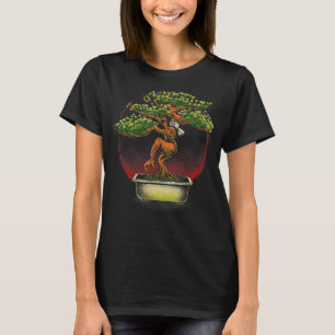 Karate Bonsai Träd på japanska Zen buddhist en T Shirt