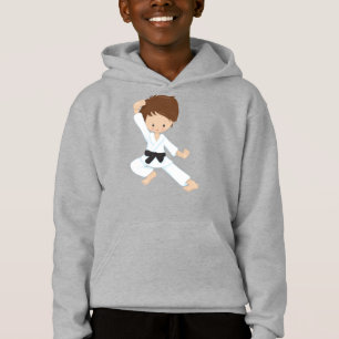Karate Boy, Cute Boy, Black Bälte, Brown Hair T Shirt