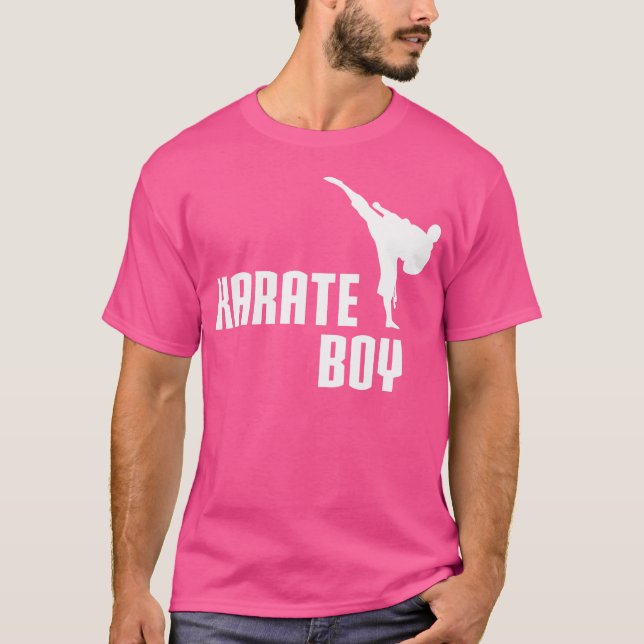 Karate Boy Shirt Funny Cute Martial Arts Gift T (Framsida)