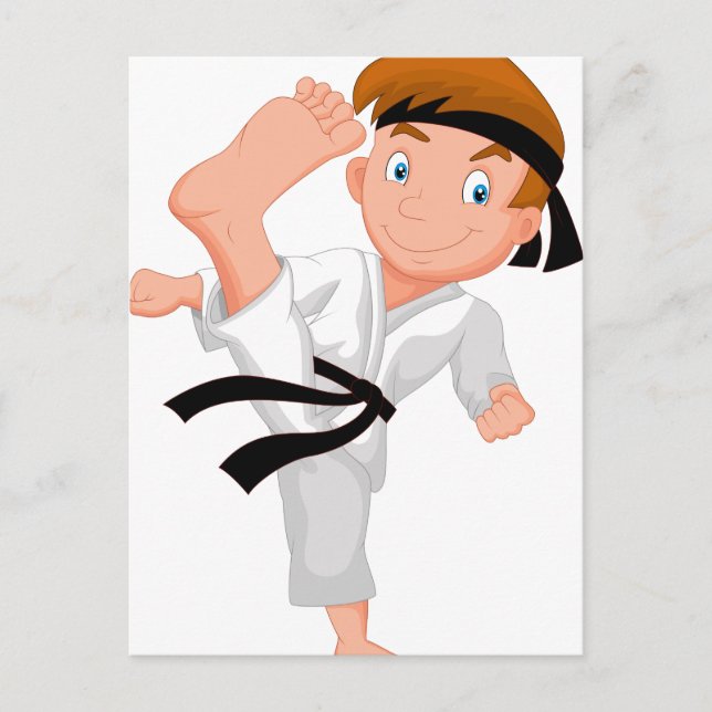 KARATE BOY VYKORT (Framsida)