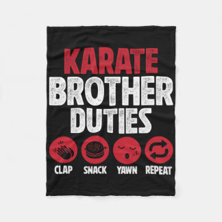 Karate Brother Duties Karate Bro Fleecefilt