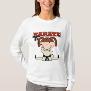 KARATE - brunettflickaT-tröja och gåvor T Shirt
