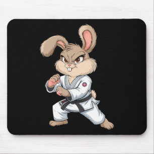 Karate Bunny Martial Arts Rabbit Funny För barn Bo Musmatta