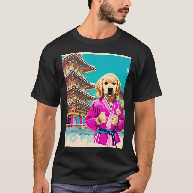 Karate Canine - Den Pälsiga Kämpen - Woof-Fu Under T Shirt (Framsida)