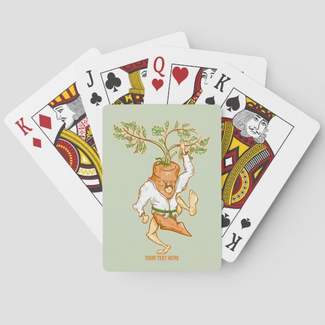 Karate carrot martial Arts Casinokort (Baksidan)