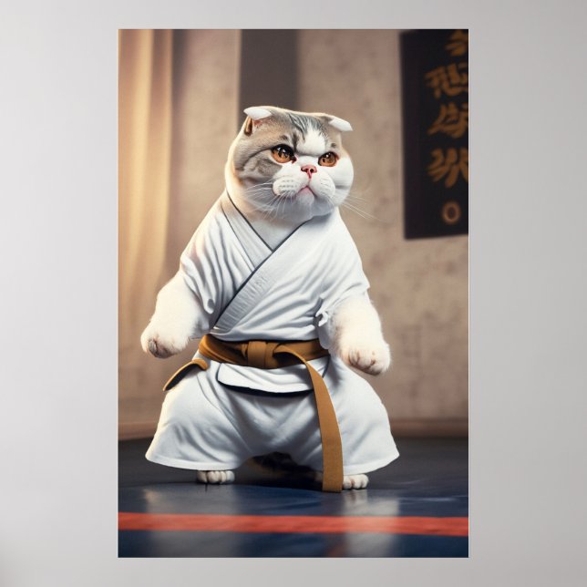 Karate Cat 82 Poster (Framsidan)