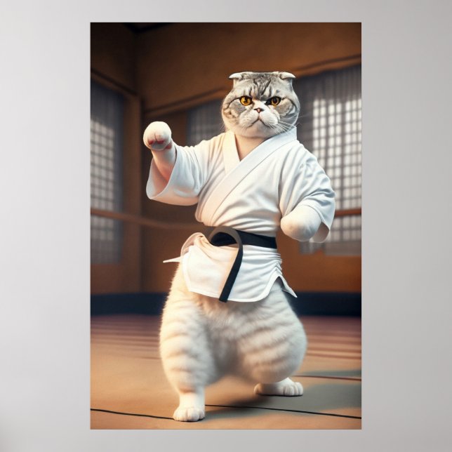 Karate Cat 89 Poster (Framsidan)