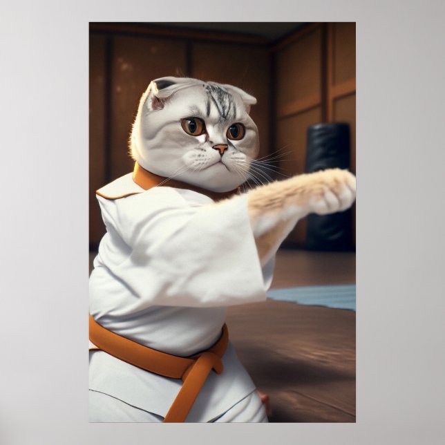 Karate Cat 90 Poster (Framsidan)