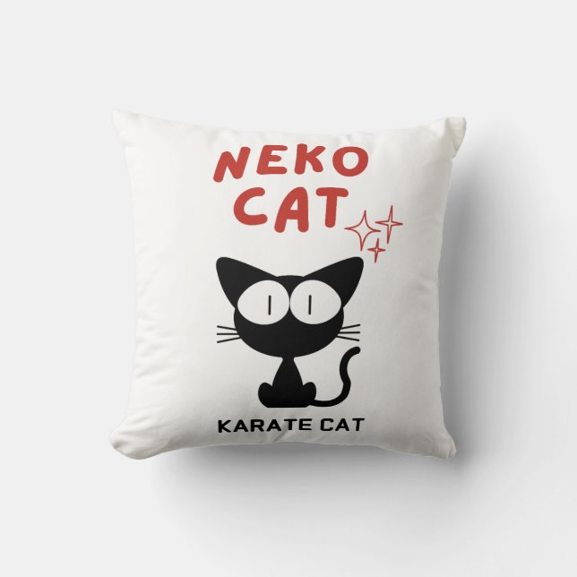 KARATE CAT BLACK CAT NEKO KUDDE (Framsida)