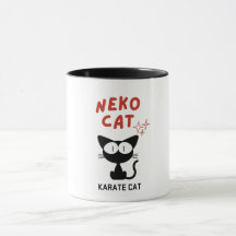 KARATE CAT BLACK CAT NEKO