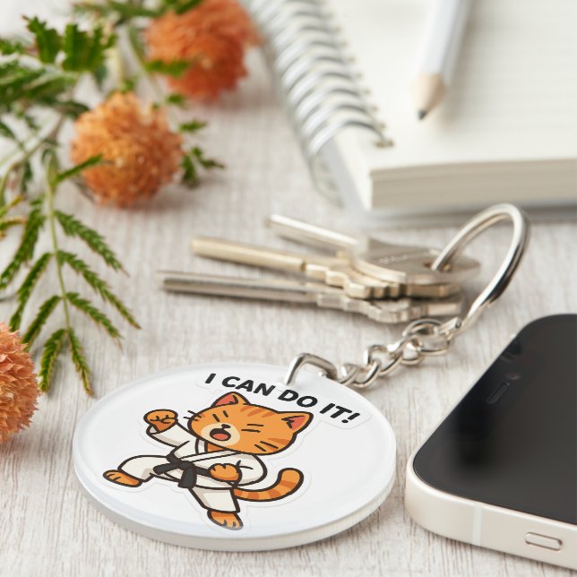 Karate Cat Sticker (Högra Framsidan)