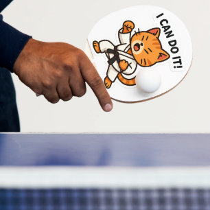 Karate Cat Sticker Pingisracket