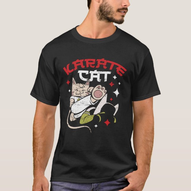 Karate Cat T Shirt (Framsida)