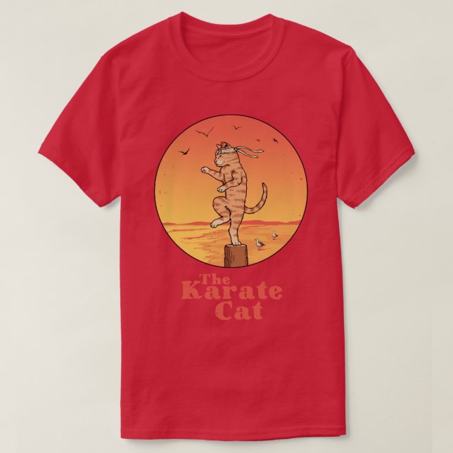 Karate Cat T Shirt (Design framsida)