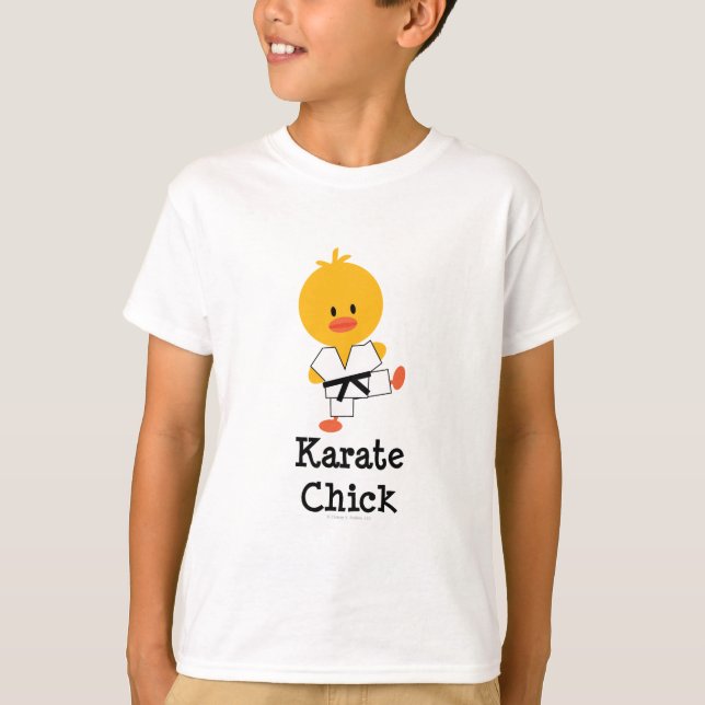 Karate Chick Kids Sweatshirt T-shirt (Framsida)