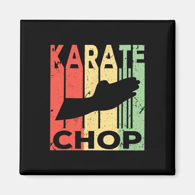 Karate Chop Vintage  Magnet (Framsidan)