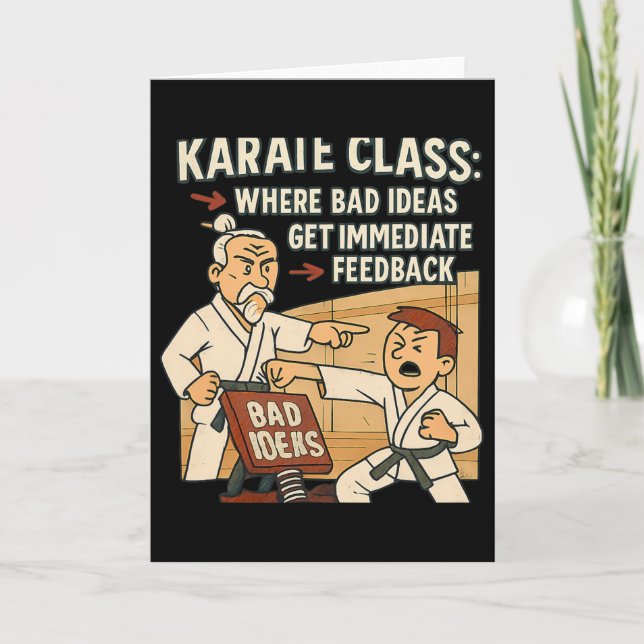 Karate Cl Humor D Idéer Få Omedelbar Feedback  Kort (Framsida)