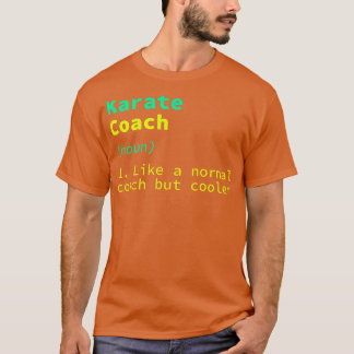 Karate Coach Definition Funny Sensei Humor Premium T Shirt