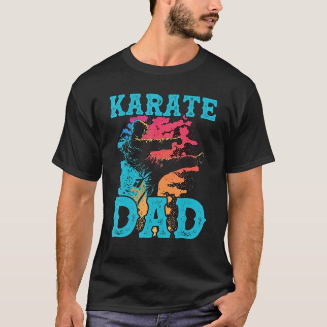 Karate Dad Best Daddy Ever MMA Martial Artist Fath T Shirt (Framsida)