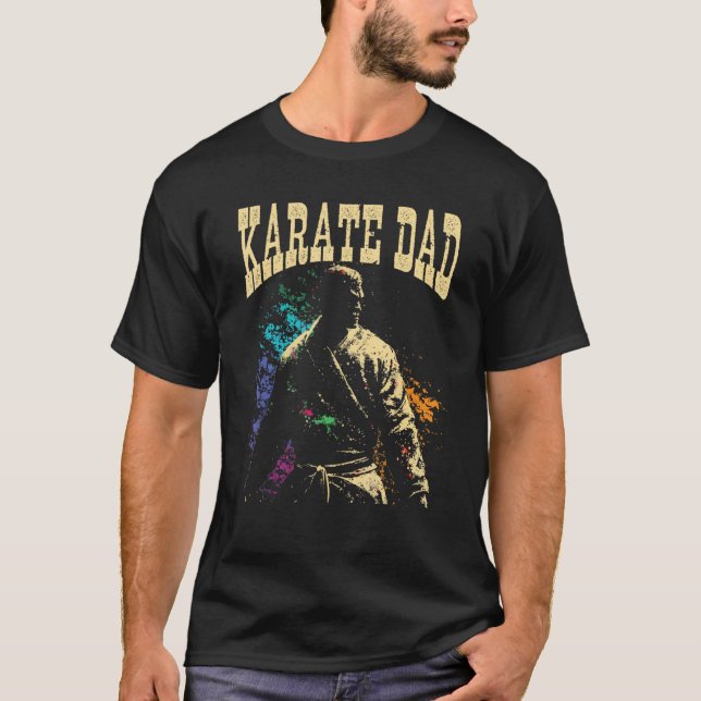 Karate Dad Best Daddy Ever MMA Martial Artist Fath T Shirt (Framsida)