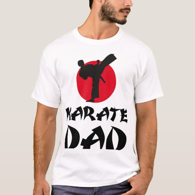 Karate Dad kampsport  T Shirt (Framsida)
