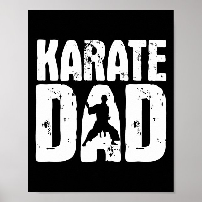 Karate Dad - Martial Arts Coach Karateka Taekwondo Poster (Framsidan)