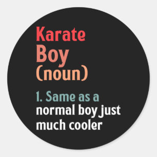Karate Definition Mial Sports Runt Klistermärke