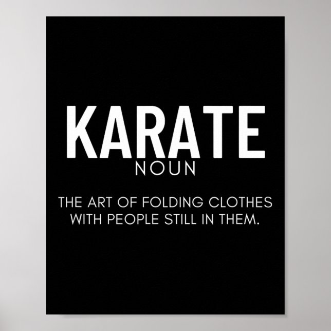 Karate Definition Rollig Karateka  Poster (Framsidan)